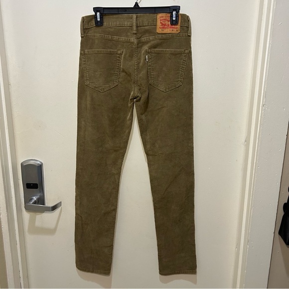 Levi’s 511 Brown Corduroy Straight Leg Jeans Size 28 - Picture 4 of 10
